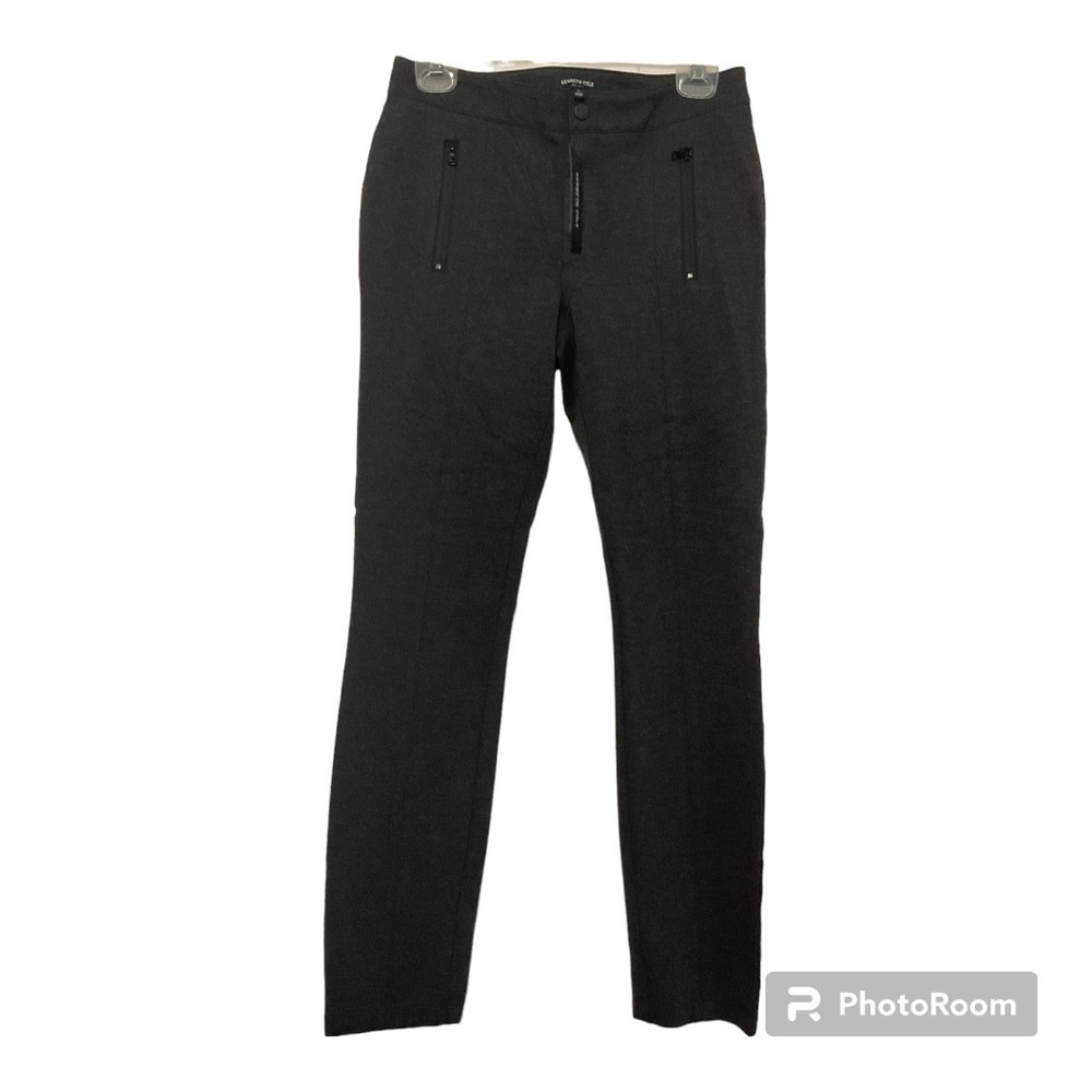 Kenneth Cole New York Grey Casual Pants Size 4 Zip Pocket NWT
